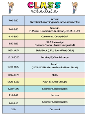 Daily Schedule
